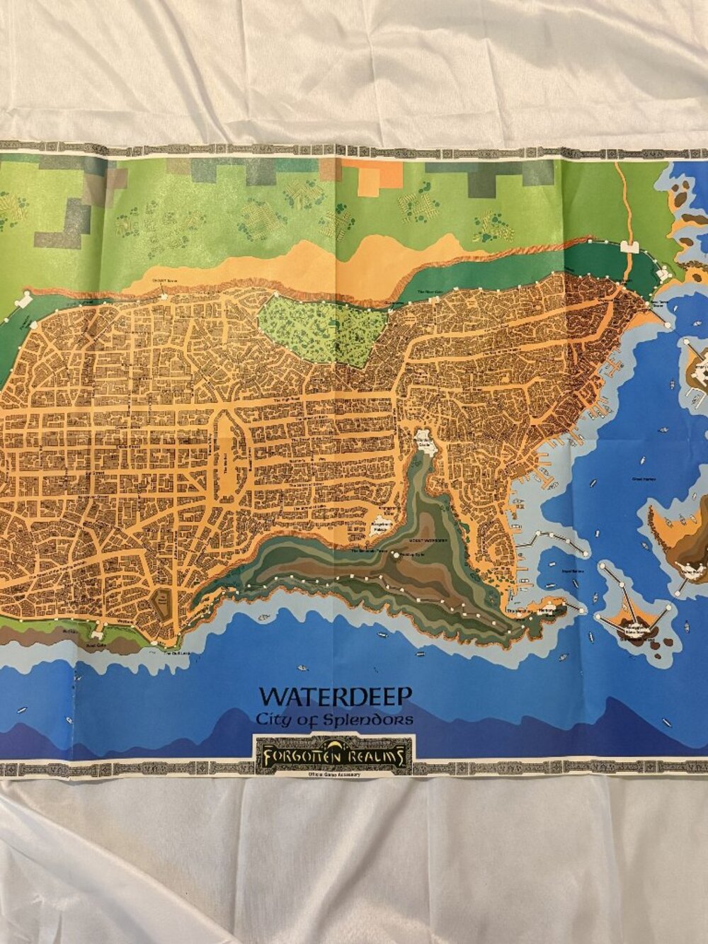 1987 TSR Game Map-Vintage
